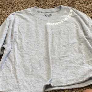 Long sleeve crop top